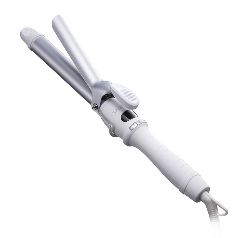 SALONIA 陶瓷捲髮造型器 白色(25mm) | 對應海外 | 附小包 | 美髮造型器 | 電捲棒 | 旅行用造型器 | 日本必買 | 日本樂天熱銷